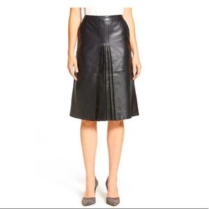 NWOT Classiques Entier 100% Leather Skirt